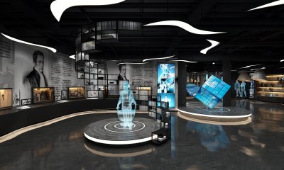 现代科技展厅3D模型下载